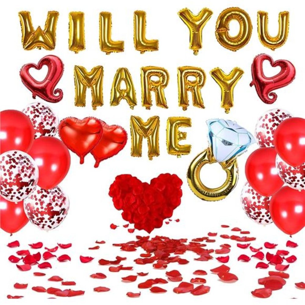 Will You Marry Me Decorations Balloon Gold – Wedding Proposal Decorations Idea